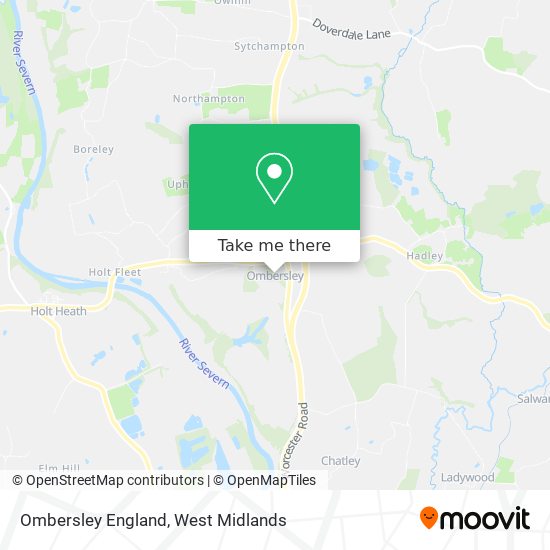Ombersley England map