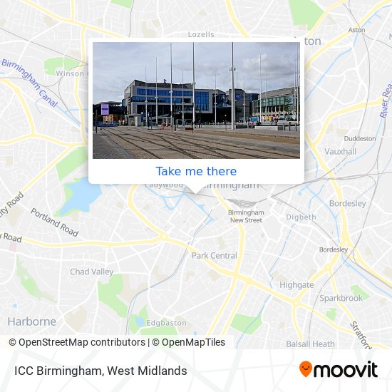 ICC Birmingham map