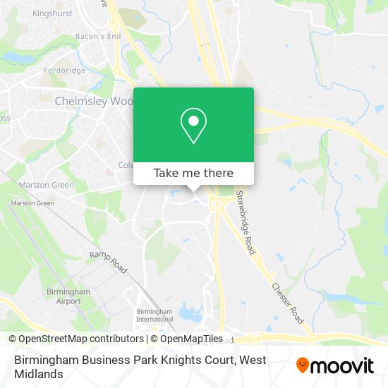 Birmingham Business Park Knights Court map