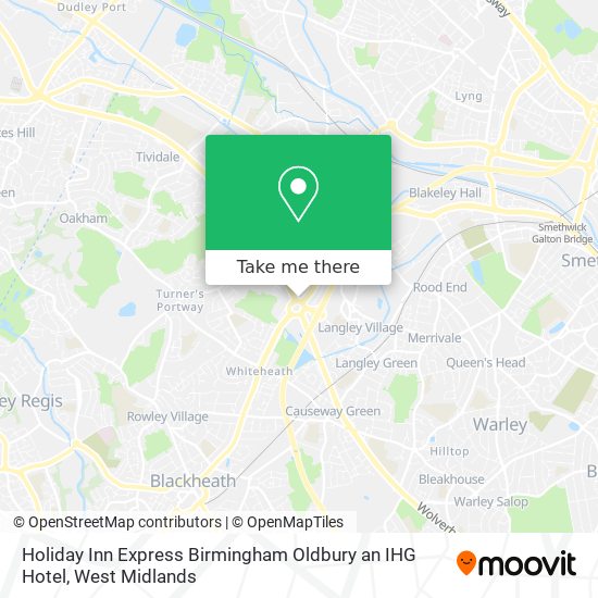 Holiday Inn Express Birmingham Oldbury an IHG Hotel map