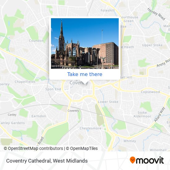 Coventry Cathedral map