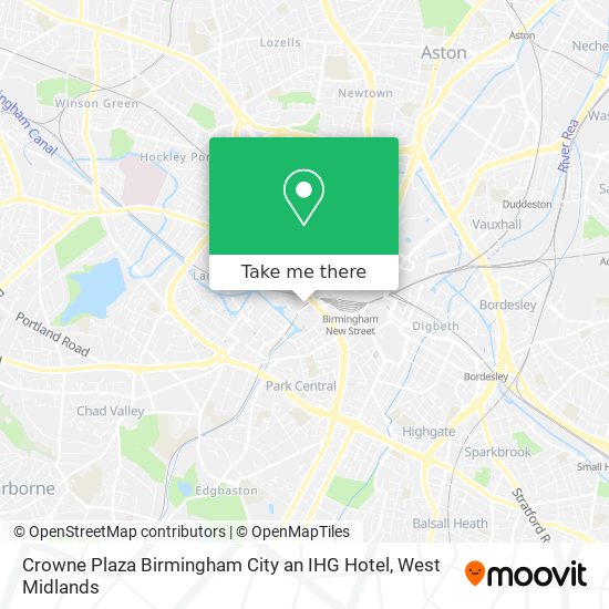 Crowne Plaza Birmingham City an IHG Hotel map