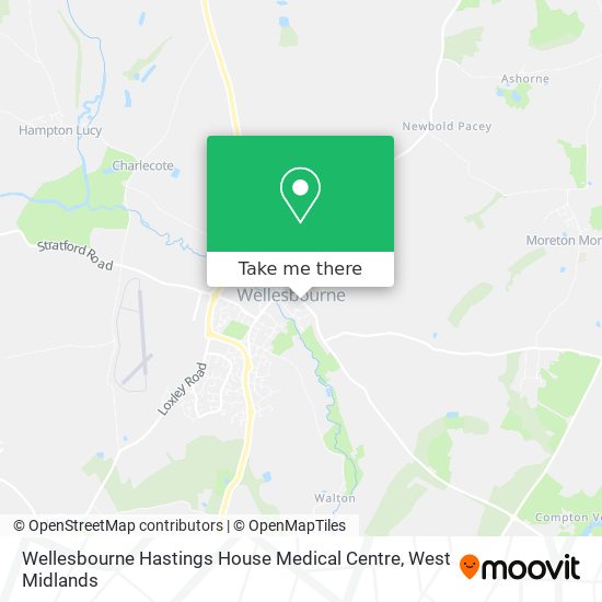 Wellesbourne Hastings House Medical Centre map