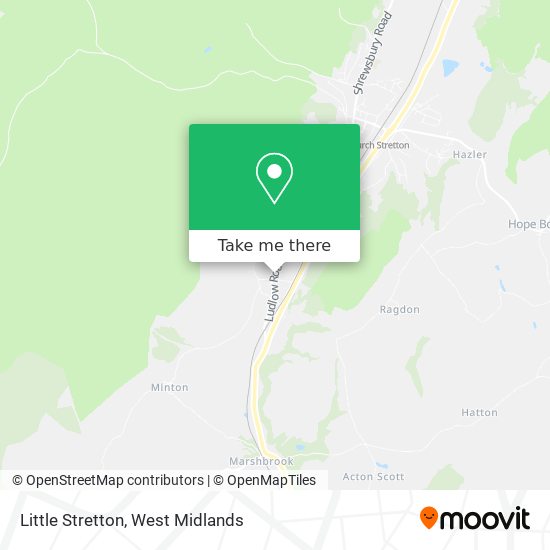 Little Stretton map