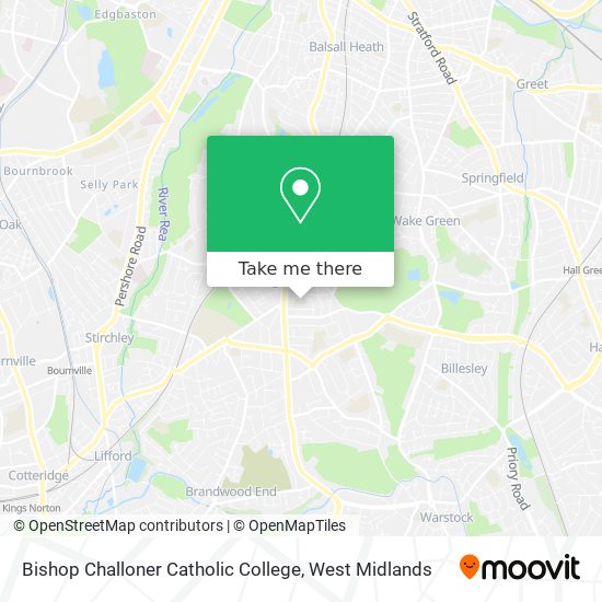 Bishop Challoner Catholic College map