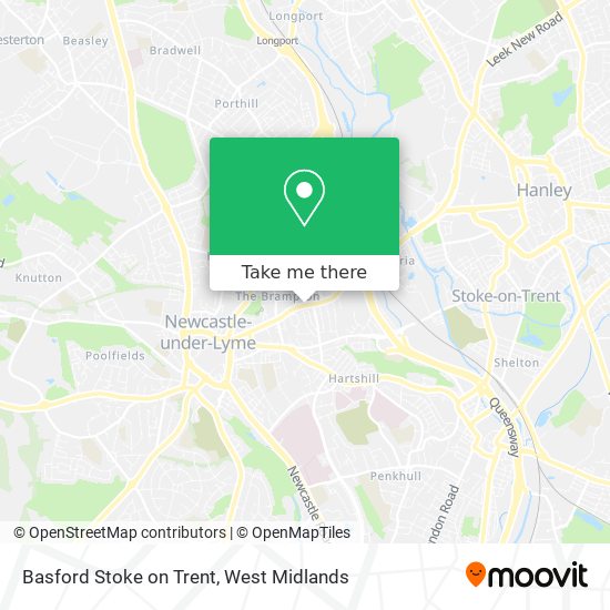 Basford Stoke on Trent map