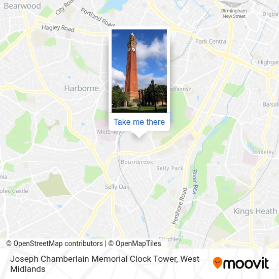 Joseph Chamberlain Memorial Clock Tower map
