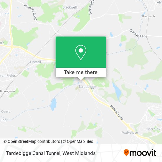 Tardebigge Canal Tunnel map