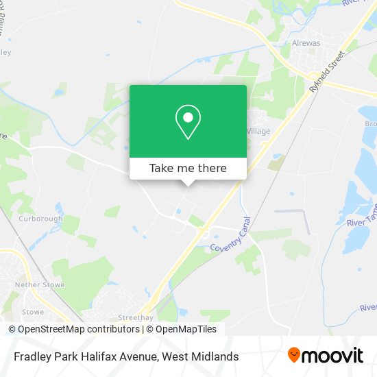 Fradley Park Halifax Avenue map