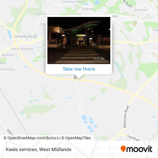 Keele services map