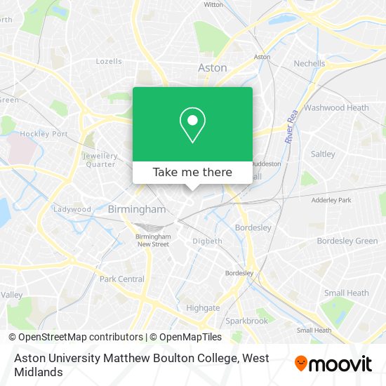 Aston University Matthew Boulton College map