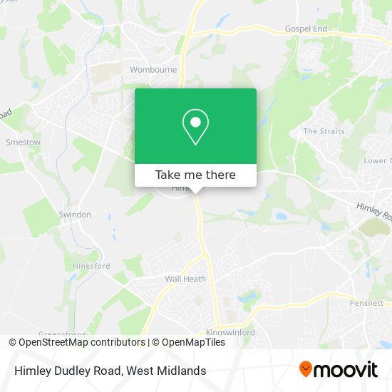 Himley Dudley Road map
