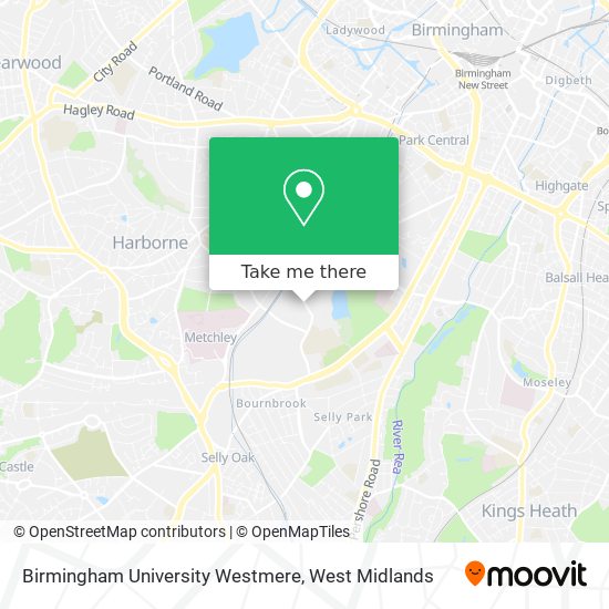 Birmingham University Westmere map