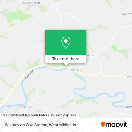 Whitney on Wye Station map