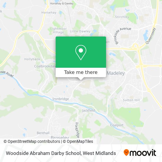 Woodside Abraham Darby School map