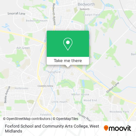 Foxford School and Community Arts College map