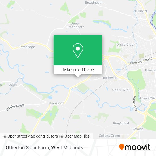 Otherton Solar Farm map