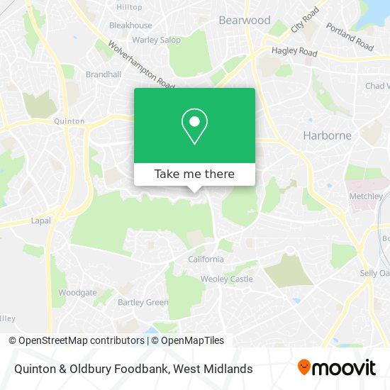 Quinton & Oldbury Foodbank map