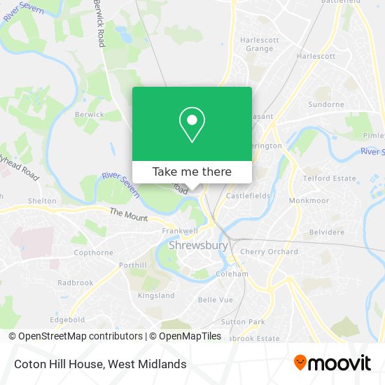 Coton Hill House map