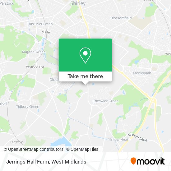 Jerrings Hall Farm map