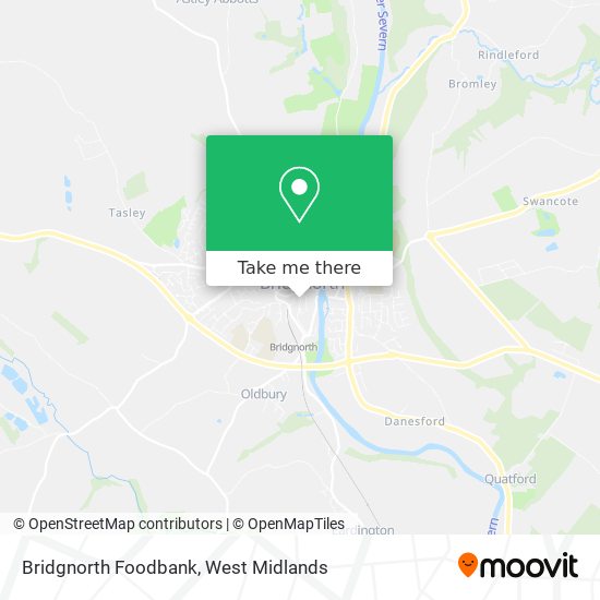 Bridgnorth Foodbank map