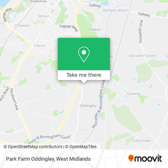 Park Farm Oddingley map