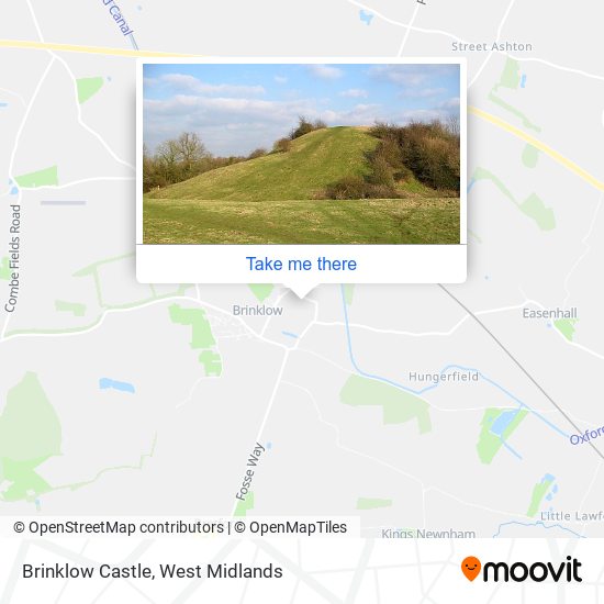 Brinklow Castle map