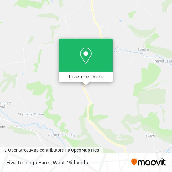 Five Turnings Farm map