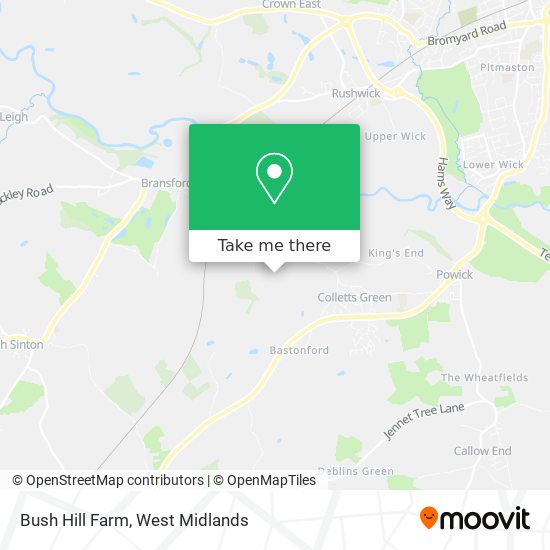 Bush Hill Farm map