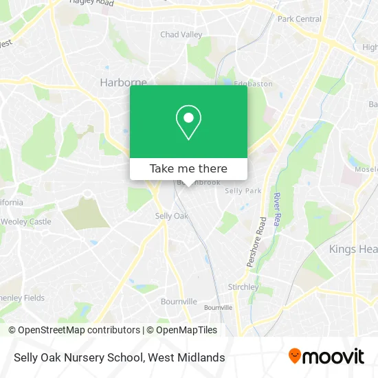 Selly Oak Nursery School map