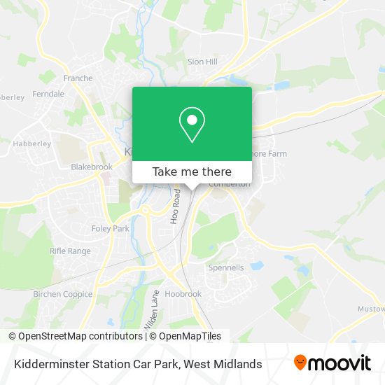 Kidderminster Station Car Park map