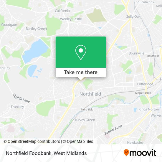 Northfield Foodbank map