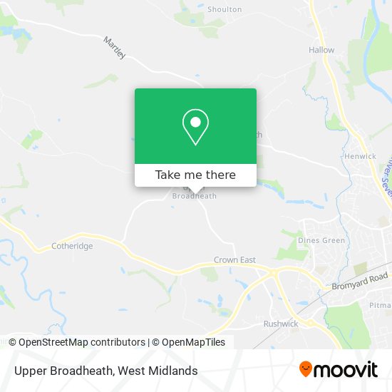 Upper Broadheath map