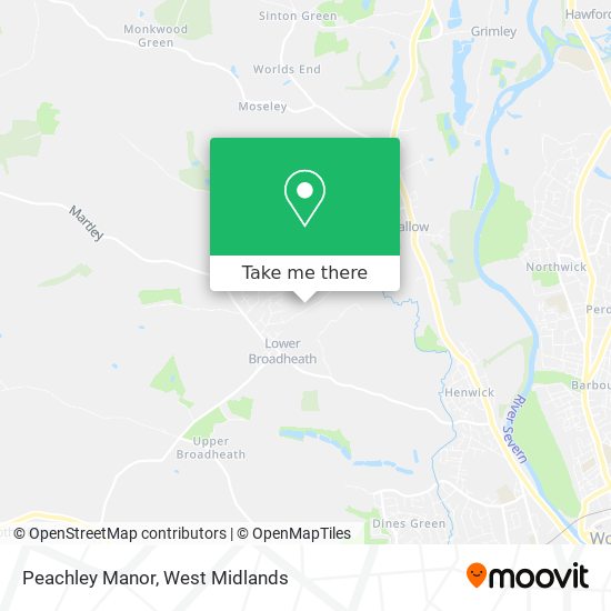 Peachley Manor map