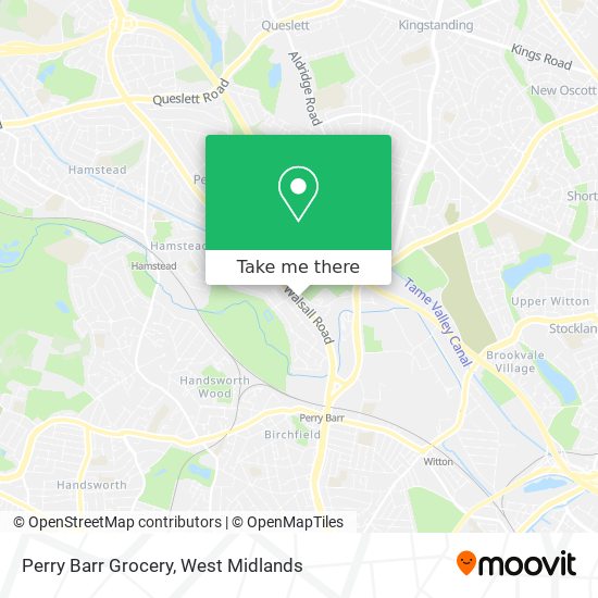 Perry Barr Grocery map