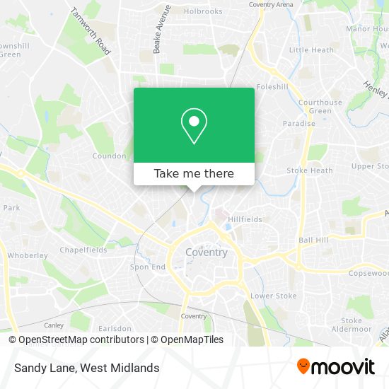 Sandy Lane map