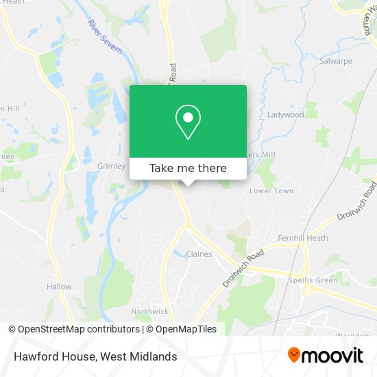 Hawford House map