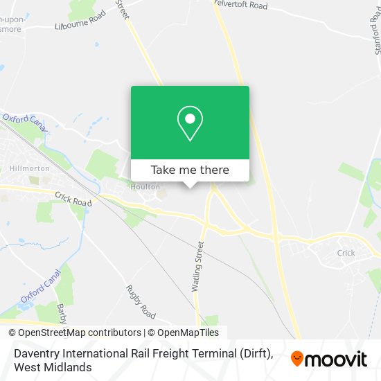 Daventry International Rail Freight Terminal (Dirft) map