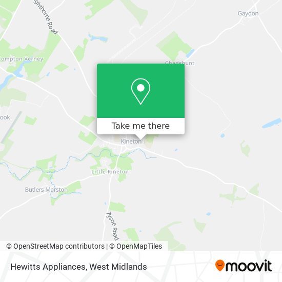 Hewitts Appliances map