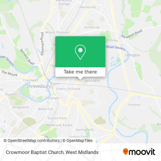 Crowmoor Baptist Church map