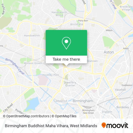 Birmingham Buddhist Maha Vihara map