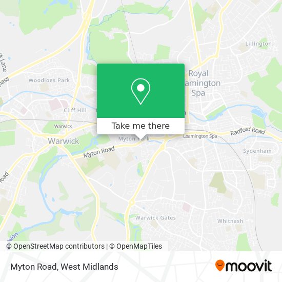 Myton Road map