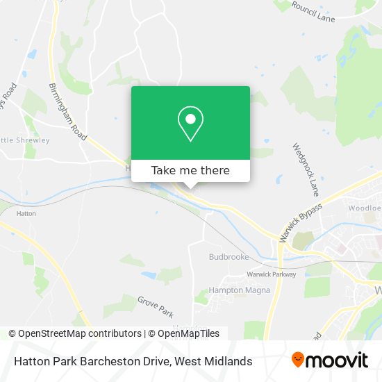 Hatton Park Barcheston Drive map