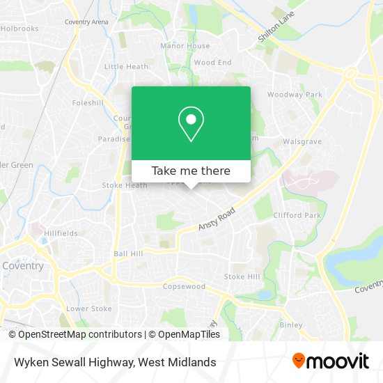 Wyken Sewall Highway map