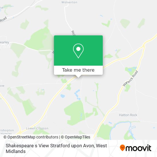 Shakespeare s View Stratford upon Avon map