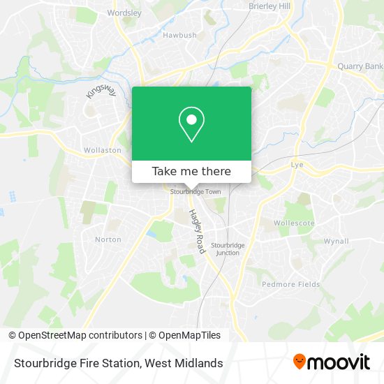 Stourbridge Fire Station map