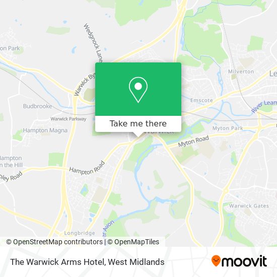 The Warwick Arms Hotel map