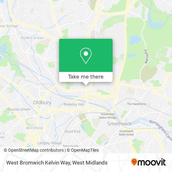 West Bromwich Kelvin Way map