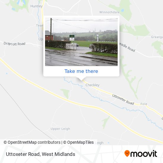 Uttoxeter Road map