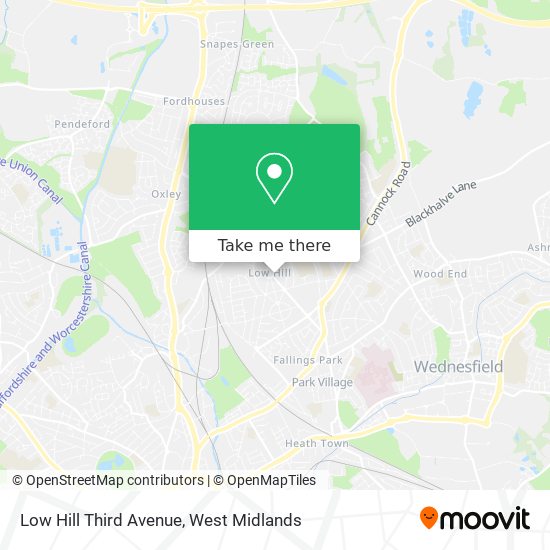 Low Hill Third Avenue map